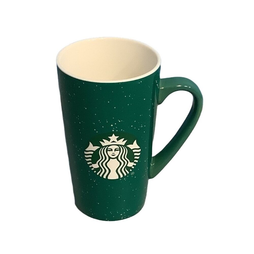 Starbucks Coffee Mug 16oz Green Speckled Tall Mermaid Ceramic Cup Drink Hot 2020 - Picture 2 of 7
